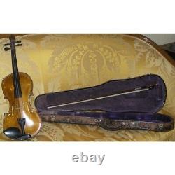 Antique Vintage French Violin With Case Signed Stainer