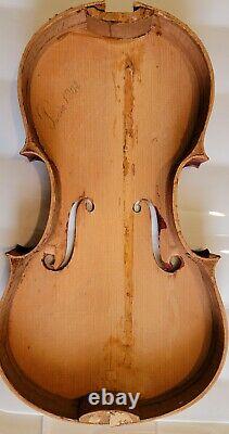 Antique, Vintage, Old French Violin labeled Aldric #5
