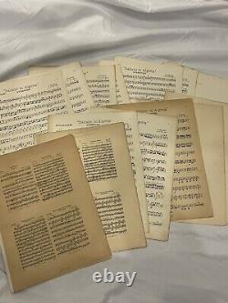 Antique Vintage Sheet Music Score Italians In Algeria G. Rossini