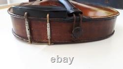 Antique Violin, Bow Marked TOURTE, Made In Saxony, and Case