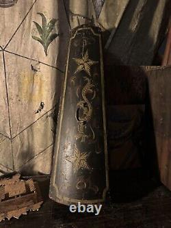 Antique Violin Case Coffin Style Old Brass Hardware Possibly French Origin