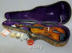 Antique Violin With Case & Accessories Included, 24 Inches, Estate, Gorgeous