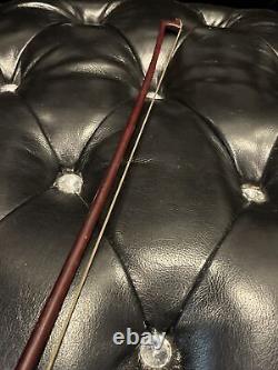 Antique Weidlich Violin Viola Cello Bow Germany Pearl Inlay Wood 28.5 Vintage