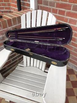 Antique Wooden Violin case. And Extras WITHERS SONS & Co Leicester Square London