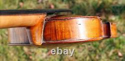 Antique vintage 4/4 Violin labeled Erasmus Schiefler 1855 for repair/restoration
