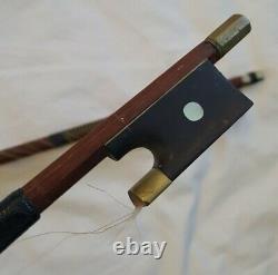 Antique/vintage German Bausch Stamped Violin Bow And Extra Unmarked Smaller Bow