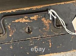 Antique violin case Wood Vintage Lock, Latches Handle Original 1870-1910 Est Age