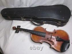 As-is antique violin Anton Schroetter Grigenbaumeister Bayern Germany with case