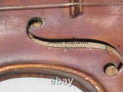 As-is antique violin Anton Schroetter Grigenbaumeister Bayern Germany with case