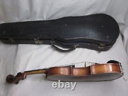 As-is antique violin Anton Schroetter Grigenbaumeister Bayern Germany with case