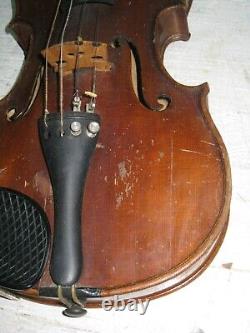 As-is antique violin Anton Schroetter Grigenbaumeister Bayern Germany with case