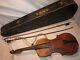 As-is Parts / Repair Vintage Antique Hopf Violin Czechoslovakia Artistie Bow +