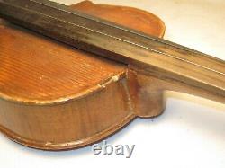 As-is parts / repair vintage antique HOPF violin Czechoslovakia Artistie bow +