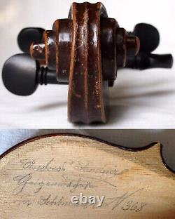 BEAUTIFUL OLD MAGGINI VIOLIN A. SANDNER ANTIQUE video RARE? 125