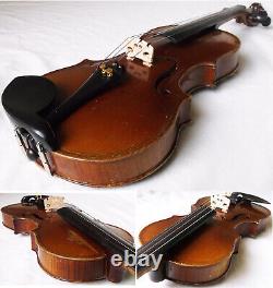 BEAUTIFUL OLD MAGGINI VIOLIN A. SANDNER ANTIQUE video RARE? 125