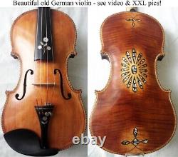 Beautiful Old German Violin Video Antique Rare Master? 461