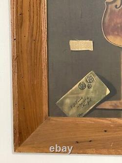 Custom made Antique Wood FRAME 15 x 22 with print of The Old Violin