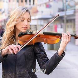 DEBEIJIN Handcrafted Beginner Violin Premium 1/2 Violin for Kids Adults Beg