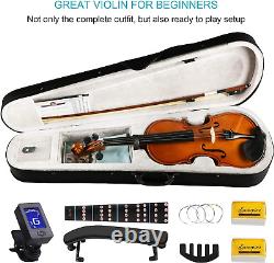DEBEIJIN Violin for Kids Adults Beginners Premium Handcrafted 1/4, Antique