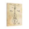 Double Bass Violin Patent Metal Print Violin Art Music Decor Musician Gifts