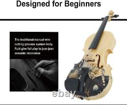 Electric/Acoustic Violin Set for Beginners Special Designed Gift for Kids/Beginn