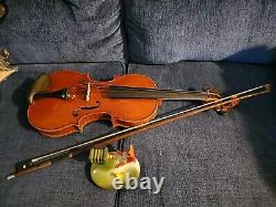 English VIOLIN 1922 A. D. ARTHUR L. SCHOLES #65 CASE BOWS