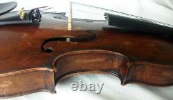 FINE OLD 19TH CENTURY VIOLIN video- RARE ANTIQUE master? 537