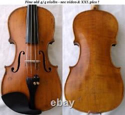 FINE OLD 19th Century VIOLIN -see video ANTIQUE MASTER? 436