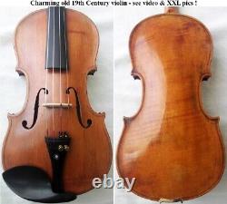 FINE OLD 19th Century VIOLIN -see video ANTIQUE MASTER? 478