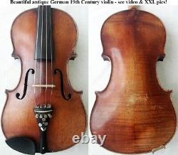 FINE OLD 19th Century VIOLIN -see video ANTIQUE MASTER? 485