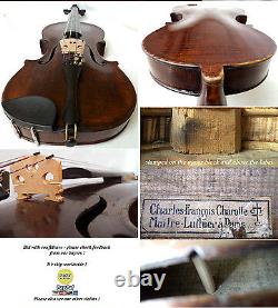 FINE OLD FRENCH MASTER VIOLIN CHAROTTE 1930 video ANTIQUE 540