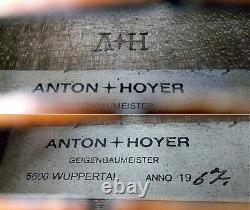 FINE OLD GERMAN MASTER VIOLIN A. HOYER 1967 video ANTIQUE? 954