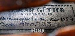 FINE OLD GERMAN MASTER VIOLIN GUETTER video RARE ANTIQUE 191