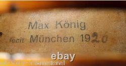 FINE OLD GERMAN MASTER VIOLIN MAX KOENIG 1926 video ANTIQUE 905