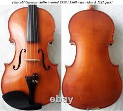 FINE OLD GERMAN VIOLIN 1950 / 1960 video- ANTIQUE master? 546