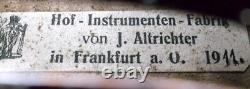 FINE OLD GERMAN VIOLIN Altrichter 1911 -see video ANTIQUE RARE? 580
