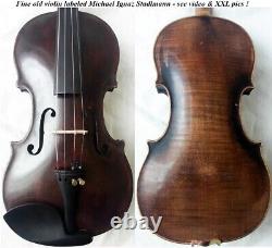 FINE OLD GERMAN VIOLIN EARLY 1900 video- ANTIQUE master? 554