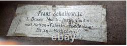 FINE OLD GERMAN VIOLIN FRANZ SCHALLOWETZ video- ANTIQUE RARE 116