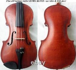 FINE OLD VIOLIN GEORG KLOTZ video RARE ANTIQUE MASTER? 500