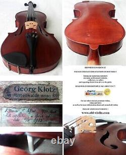 FINE OLD VIOLIN GEORG KLOTZ video RARE ANTIQUE MASTER? 500