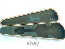 Fantastic Victorian Violin Case With Fitted Interior With Key
