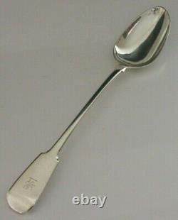 Fiddle Pattern Griffin Family Crest Georgian Sterling Silver Basting Spoon 1839