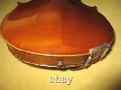 Fine Old 1950s Vintage Paris Made French 4/4 Violin-HUGE Warm Sound-Free Ship