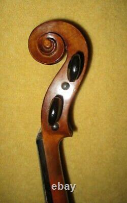 Fine Old 1950s Vintage Paris Made French 4/4 Violin-HUGE Warm Sound-Free Ship