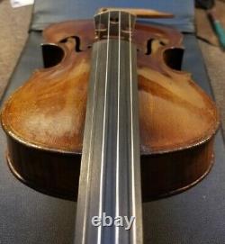 Fine Old French Violin 4/4 Labeled Louis Guersan Fully Professional Set Up
