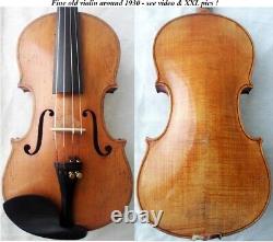 Fine Old French Violin Around 1930 -video- Antique Master? 557