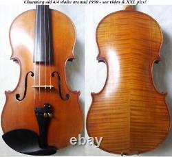 Fine Old German Violin Around 1930 -video- Antique Master? 558