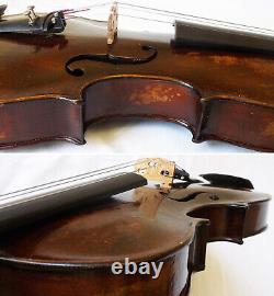 Fine Old Lionhead Violin Video Antique Rare Lion Head 292
