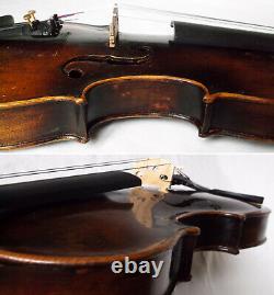Fine Old Lionhead Violin Video Antique Rare Lion Head 307
