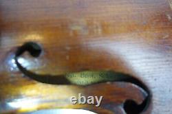 For Restoration As-Is Antique Joh Bapt. Schweitzer 1813 Violin Music Instrument